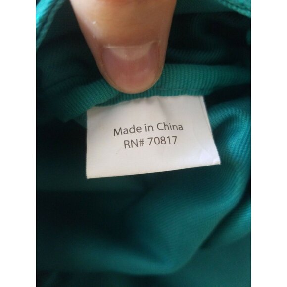 Victoria's Secret Torquise Clutch Handbag Quilted with metal Victoria Secret tag - Picture 6 of 6